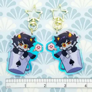 Homestuck - Rainbow Trolls Double Sided Acrylic Keychain - Great For Daily Use Or As Thoughtful Little Gifts For Your Friends And Yourself