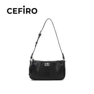 CEFIRO Rodeo - Black Shoulder Bag with Adjustable Strap, Ideal for Daily Use and Casual Wear