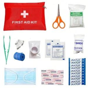 12pcs Waterproof First Aid Kit, Emergency Medical Kit, Outdoor Travel First Aid Equipment, Family Travel Handbag, Earthquake Fire-Fighting
