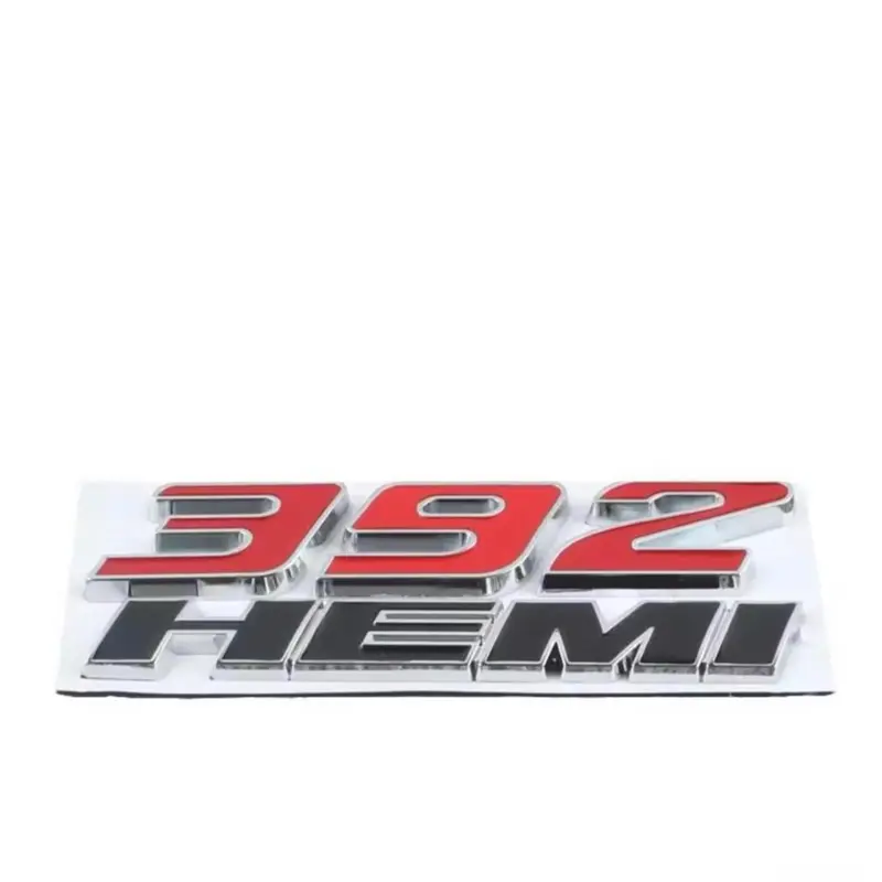 3D "392 HEMI" Performance Badge Bold and Modern 2 Pcs for High-Performance Vehicles