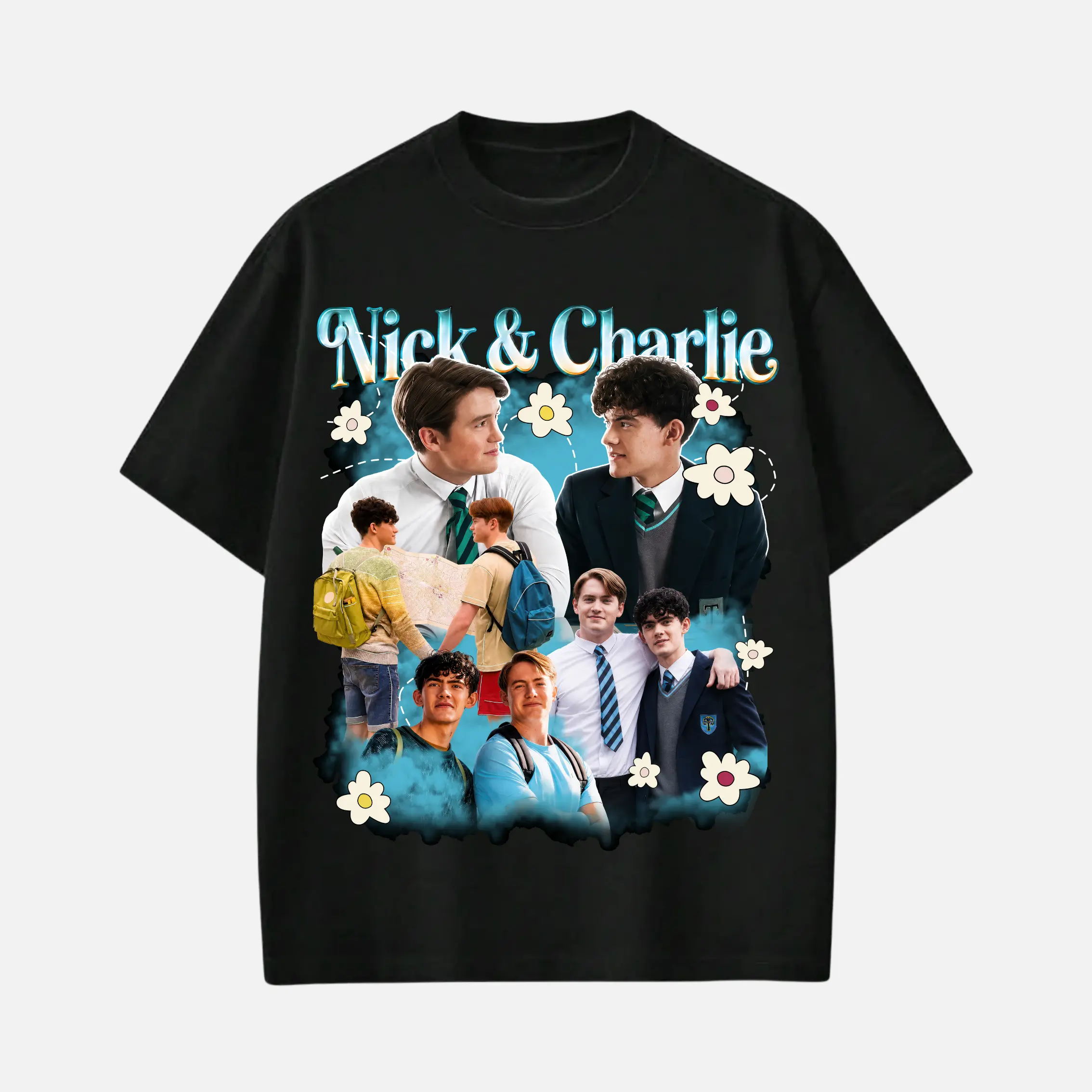 HeartStopper Narlie Blue Bootleg Shirt, Narlie , Nick&Charlie T-Shirt, LGBTQ+/Pride Month Comfort Colors Fan Gift Top Unisex Top Sweatshirt Hoodie