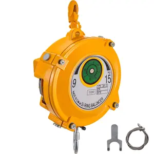 Spring Balancer 20-33lbs (9-15kg) Retractable Tool Holder 1.5m Length Tool Balancer With Hook And Wire Rope, Adjustable Balancer Retractor For Hanging And Holding Power Tools In Workshop, Garage, Industrial Use, Yellow
