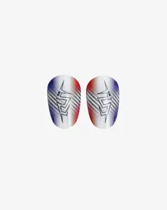 TLSS T7Carbon Fibre MINI Shin Guards - Blue/White/Red