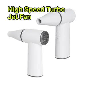 Portable Turbine Jet Handheld Fan — Mini Jet 4-Speed Adjustment, Type-C Charging, Outdoor Sports/Camping/Dust Removal and Summer Use, Cool Party Gift, Birthday Gift, New Year Gift KOL