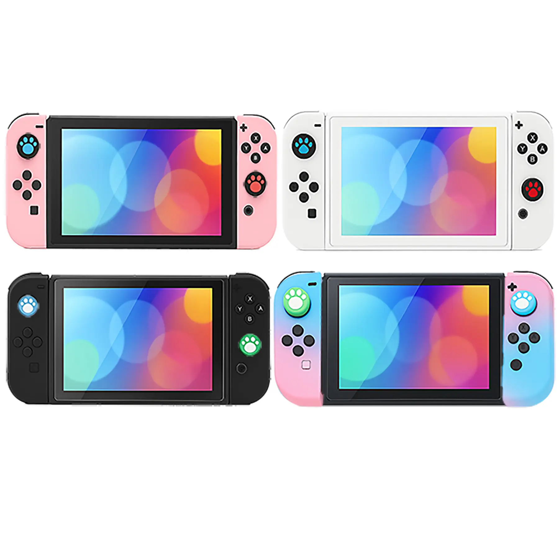 Domoil Protective Case for Switch OLED, Hard PC Protective Shell Slim Cover Case Compatible with Nintendo Switch OLED and Joy Con