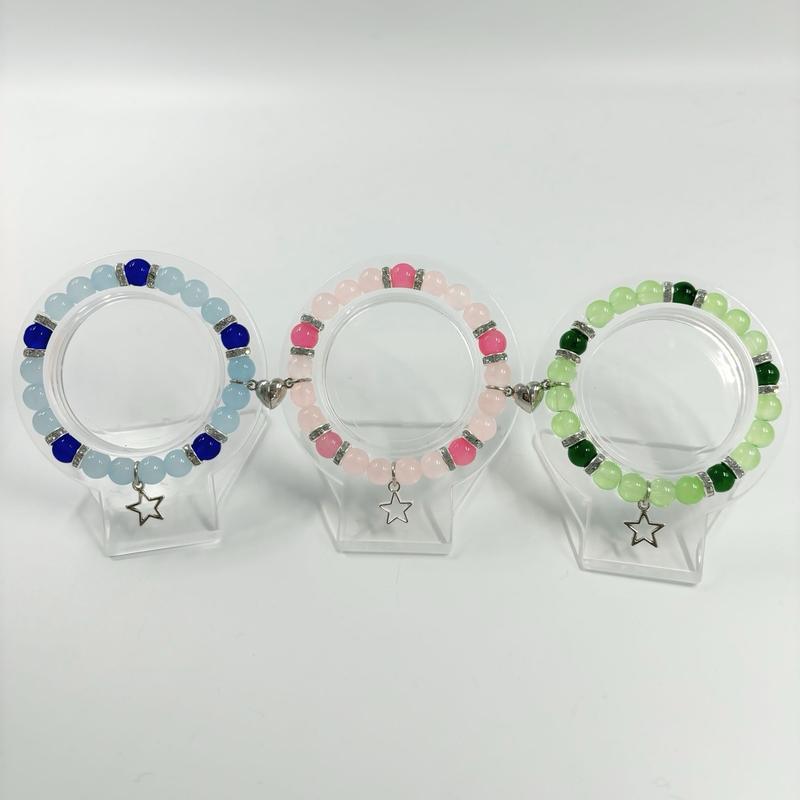 Powergirls Matching Bracelets (3 Pieces) - Perfect Gift for 3 Best Friends - Fashion Jewelry handmade
