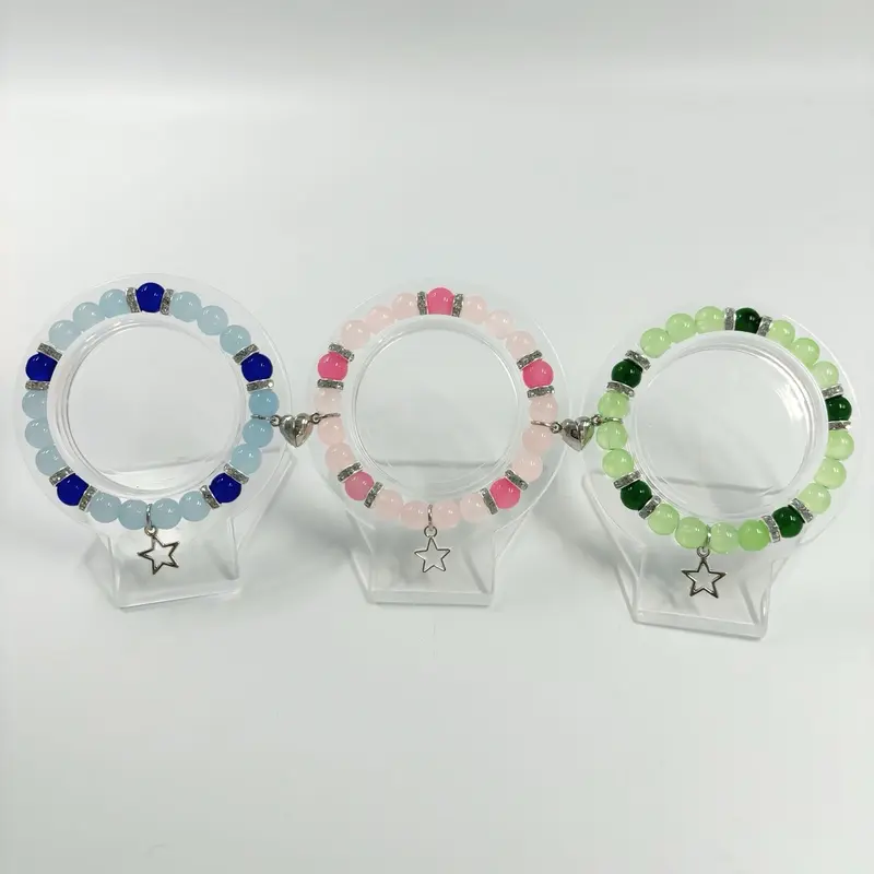 Powergirls Matching Bracelets (3 Pieces) - Perfect Gift for 3 Best Friends - Fashion Jewelry handmade