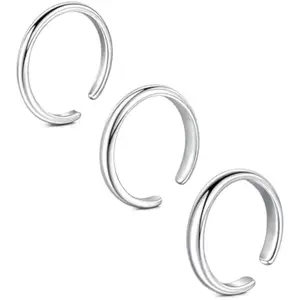 Gold Toe Rings for Women Silver Toe Ring Non Tarnish Waterproof Adjustable Anklets for Women Rings Jewelry Simple Trendy