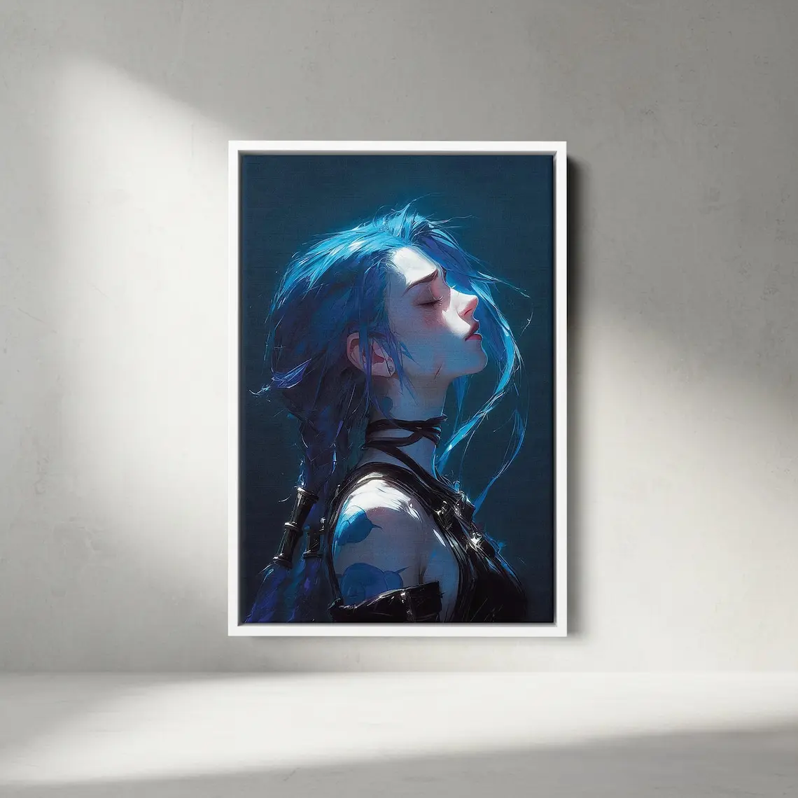[Unframed] Jinx Wall Art, Arcane Season 2 Poster, Arcane Movie Poster, Jinx Poster, Tv Series Poster, Video Game Decor