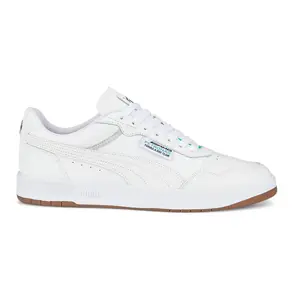 PUMA Mens Mercedes Amg Petronas F1 Court Ultra Lace Up Sneakers Shoes Casual - White