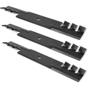 795757 Mower Blades Fit for Hustler 48" Deck, 038-5350-00 Mulching Blade Replaces for Bad Boy, Scag 481706 482877, Bunton PL4205, Great Dane D18086, 3 Pack