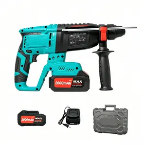 Cordless Rotary Hammer Drill, 3-in-1 Lithium-Ion Hammer Drill for Concrete, Brick & Wood, for Renovation Workers & Home Improvement