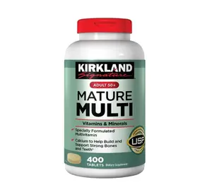 Kirkland Signature 50+ Mature Multi Vitamins & Minerals, 400 Tablets Dietary Supplement