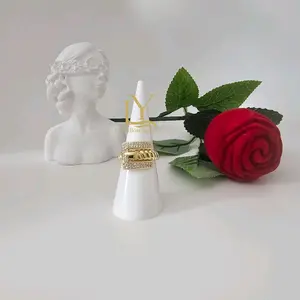 LaYaiBoutique #1801 high quality 14k gold plated ring