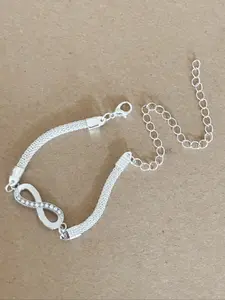 Fashionable and Elegant Lucky Number 8 Design Anklet for Women, Light Luxury and Simple Anklet, Suitable for Daily Wear, Perfect Gift for Women