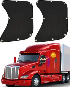 Semi Truck Side Window Sunshade Cover for Freightliner International Trucks | Vehicle Sun Shade Accessories with UV Protection, Keeps Front Window Interior Cool