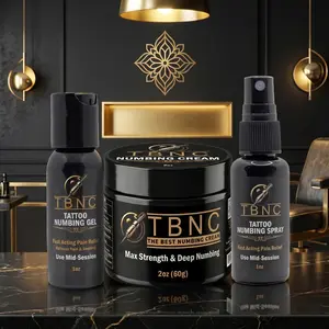 Max Tattoo Numbing Bundle - Includes Numbing Cream, Numbing Spray & Numbing Gel
