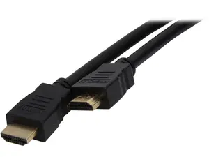 Nippon Labs HDMI-FF-6BK 6 ft. HDMI 2.0 Male to Male 28AWG Cable with Ethernet Channel and Gold Plated Connectors, Black