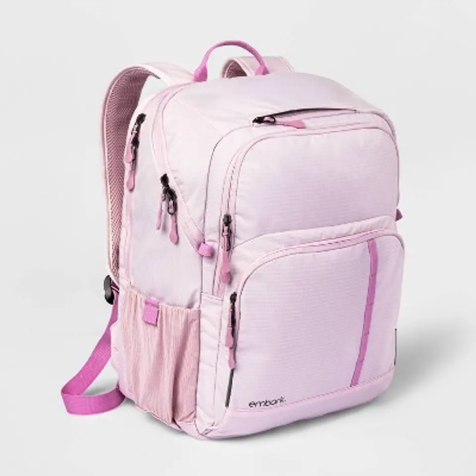Embark Top-load 17" Backpack Pink - Compact Design, Ideal for Everyday Use