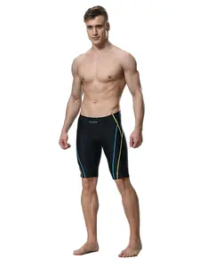 MY KILOMETRE Jammers For Men Size S To 4XL Swim Jammer Swimsuit For Practice Swimwear Men Team Suit Athletic Swimming Shorts Black Chlorine Resistant Dry Significantly Fast Remain Durable Throughout Use Low moisture absorption Four-Way Stretch technology