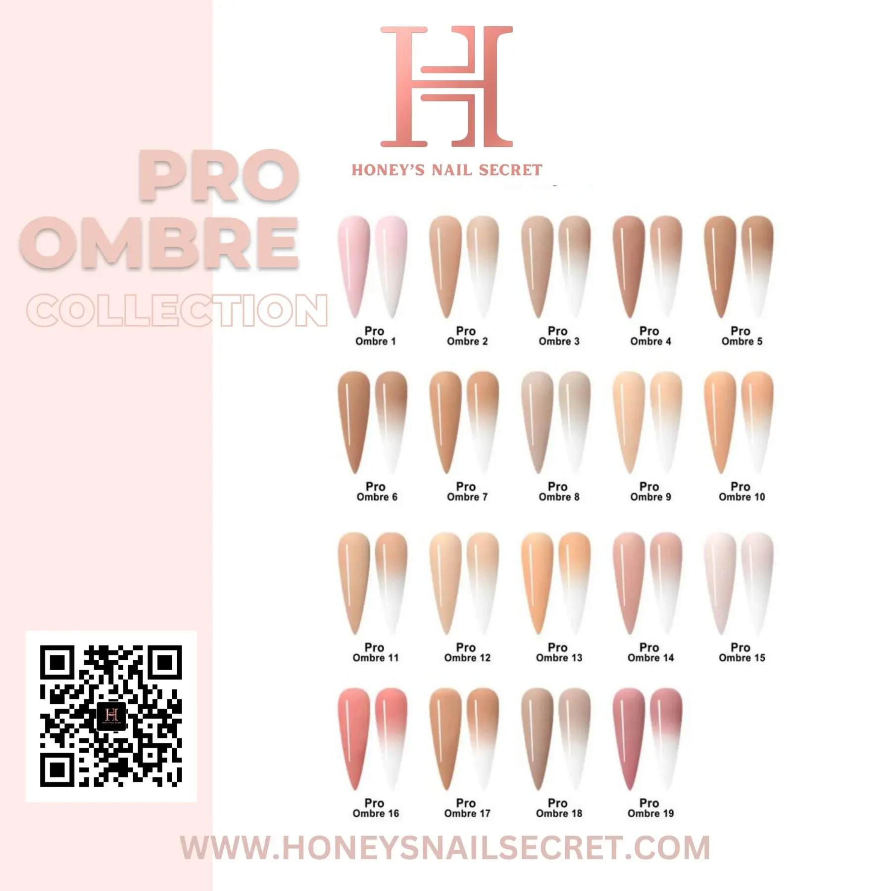 Professional Ombre Acrylic Powder, Nail Art Supplies for Creating Custom Fake Nails and Manicures, Single Jar, Acrylic Fake Nails