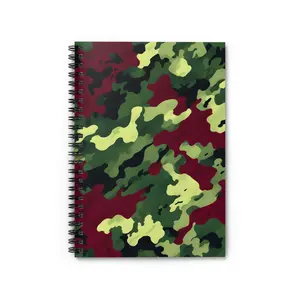 Camo Spiral Notebook - Ruled Line Material: 100% paper - 118 ruled line pages (59 sheets)