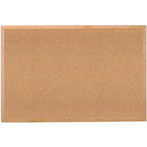 Ghent  18 in. x 24 in. Wood Frame Natural Cork Board