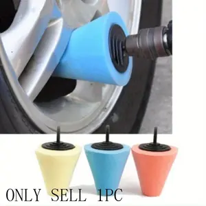 Auto Wheel Polishing Sponge Used for Electric Drill 3inch/ 4inch Burnishing Ball Polishing Cone Car Hub Sponge Polishing Kit