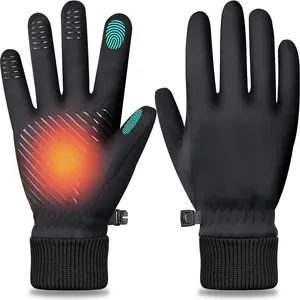 Winter Gloves for Men and Women in Cold Weather - Thermal Gloves with Touchscreen Fingers, Water Resistant Warm Gloves for Running, Bike and Hiking