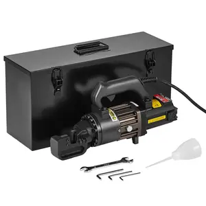 VEVOR Electric Hydraulic Rebar Cutter, Summervibes,Summervibes, 1000W Portable Rebar Cutter, Cutting up to 3/4 Inch #6 4-20mm Rebar within 2.5 Seconds, High Power Steel Rebar Cutter with Oil Can Rich Accessories,Black RC-20