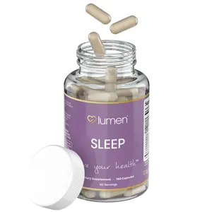 Lumen Naturals Sleep Formula for Women Melatonin Magnesium L-Tryptophan L-Theanine 1400+ mg 180 Count Non-GMO Gluten-Free Nighttime Wellness Solution