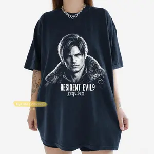 Limited Leon Kennedy Shirt, Vintage Resident Evil Requiem T-Shirt