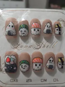 Kawaii Sushi Press-On Nails