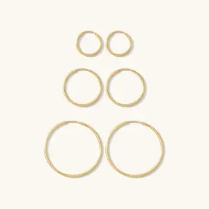 Thin Hoop Earrings