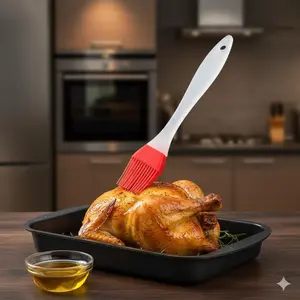 Food-Grade Silicone Pastry Brush: Multipurpose Kitchen Tool for Baking, Grilling & Cooking. Flexible Bristles Spread Evenly, Easy Clean, Reusable. Perfect for Basting Meat, Glazing Desserts, and Daily Cooking Efficiency. Baking Tools