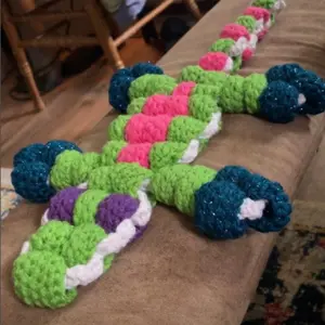 Crochet Beaded Lizard