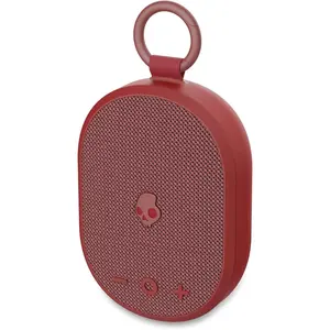 Kilo   Speaker - IPX7  Mini  Speaker with 24 Hour , Downward Firing Passive Radiator, and True  Pairing -  for Outdoor (Red)