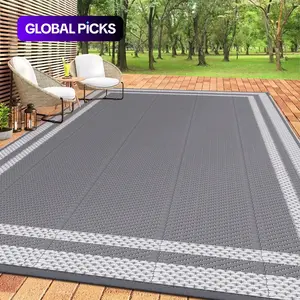 Outdoor Carpet with Carrying Bag and 4 Ground Nails, 1 Count Waterproof Double-sided Carpet Suitable for Terraces, Rv Camping and Outdoor Areas, Decks, Balconies, Picnics and Beaches, Patio Rug, Outdoor Rugs #GLOBAL PICKS