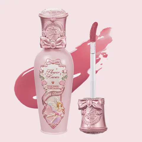 Flower Knows Midsummer Fairytales Collection Coating Lip Lacquer, Hydrating Glossy Finish, Long-Lasting Lip Care with Romantic Fairy Design, Lipgloss, Makeup, Fairy Makeup, Glossy Lips, Oil Control, #sohochic, Ideal for Christmas gift, Black Friday
