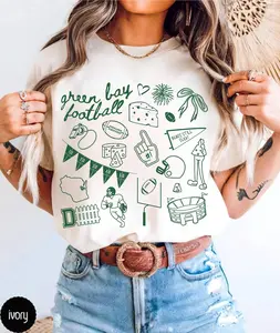 Trendy Green Bay Football Comfort Color Shirt, Vintage Cheesehead Game Day Tee, Gift for Him, Her