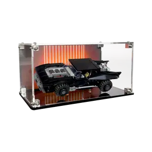 Acrylic Display Case UV Print Compatible with LEGO® 76332 The Batman Batmobile - Set Not Included