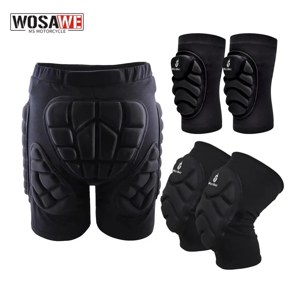 Padded Motorcycle Shorts Outdoor Sports Skiing Shorts Hip Pad Protector Armor Ski Snowboard Skate Pants Motor Shorts