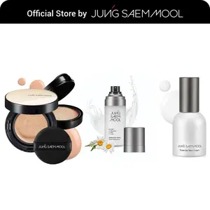 [Essential Set] Essential Skin Nuder Cushion (Fair Pink), Essential Mool Micro Fitting Face Mist (55ml), Essential Mool Cream (30ml) Set | Korean Makeup | Cushion Foundation | Dewy Finish