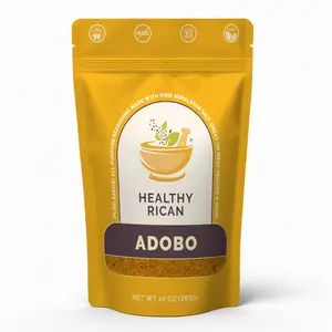 Healthy Rican Adobo Seasoning 10 oz, Clean All Purpose Carribean Latin Spice Mix MSG Free No Preservatives Artificial Flavors Red 40 Gluten Free Low Sodium Keto Friendly Whole 30 Approved