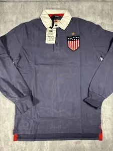 USA Canterbury Blue Rugby Polo Shirt