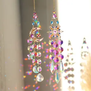 New Arrival: Colorful Gemstone "Sun Catcher" Ornaments — Star, Moon, Butterfly, and Sunflower Designs for Garden & Home Decor,summervibes