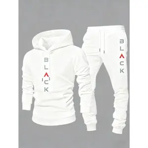 Men’s street-style tracksuit set, featuring a hoodie and jogger pants, made from soft fabric, casual urban fashion, with drawstring details, suitable for all seasons. Tracksuit GARMENTARY