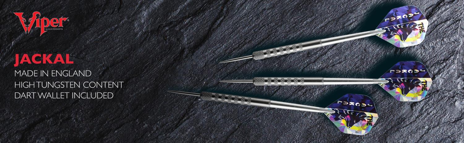 Viper Jackal Darts 80% Tungsten Steel Tip Darts In Wallet 21 Grams