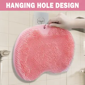 1 Count Shower Foot Scrubber Mat, fits walls floors and smooth shower surfaces