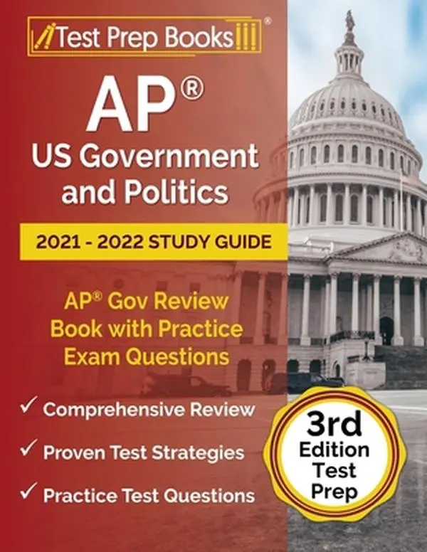 USED-AP US Government and Politics 2021 - 2022 Study Guide: AP Gov Review Book with Practice Exam Questions [3rd Edition Test Prep] by Rueda, Joshua (Paperback)